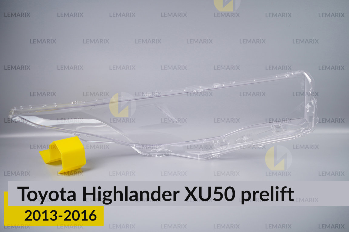 Скло фари Toyota Highlander XU50 (2013-2016) дорест ліве