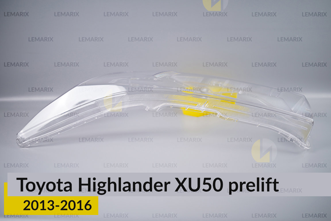 Скло фари Toyota Highlander XU50 (2013-2016) дорест ліве