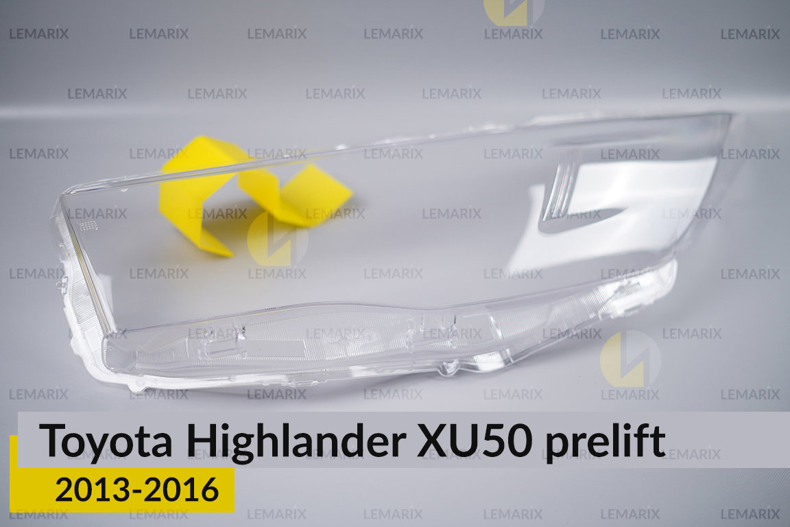 Скло фари Toyota Highlander XU50 (2013-2016) дорест ліве