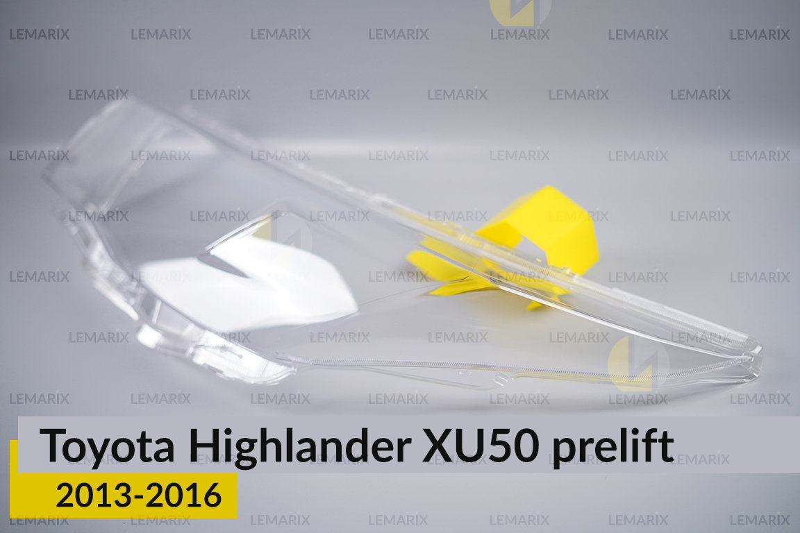 Скло фари Toyota Highlander XU50 (2013-2016) дорест ліве