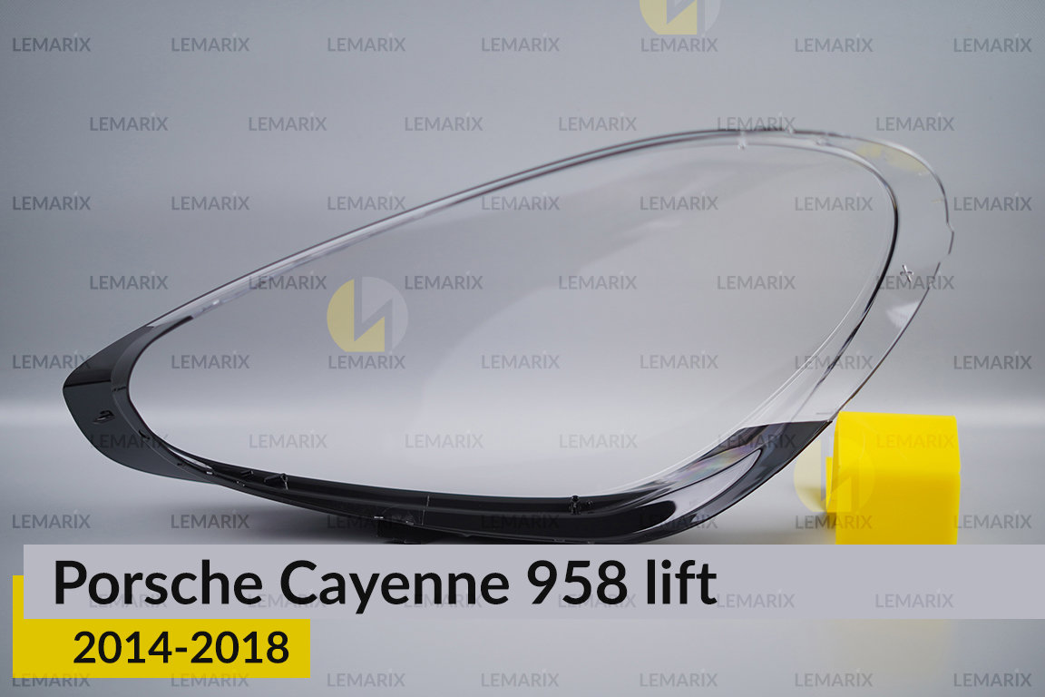 Скло фари Porsche Cayenne 958 (2014-2018) рест праве
