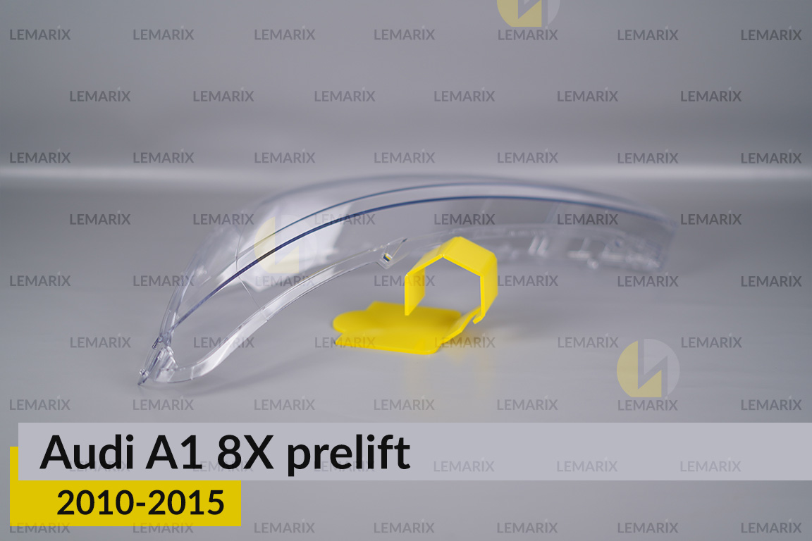 Скло фари Audi A1 8X (2010-2015) дорест ліве