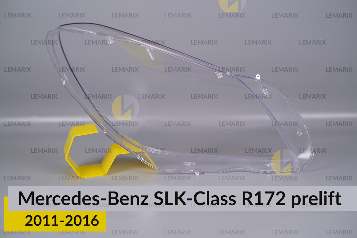 Скло фари Mercedes-Benz SLK-Class R172 (2011-2016) дорест ліве