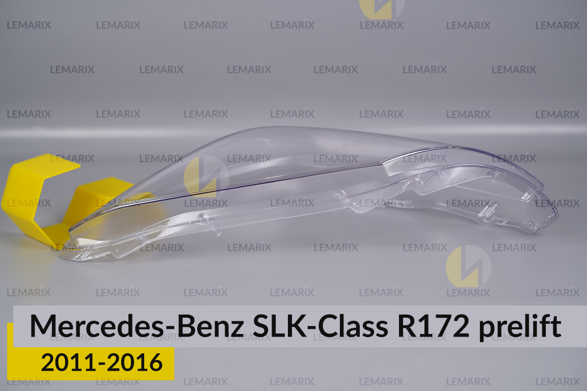 Скло фари Mercedes-Benz SLK-Class R172 (2011-2016) дорест ліве