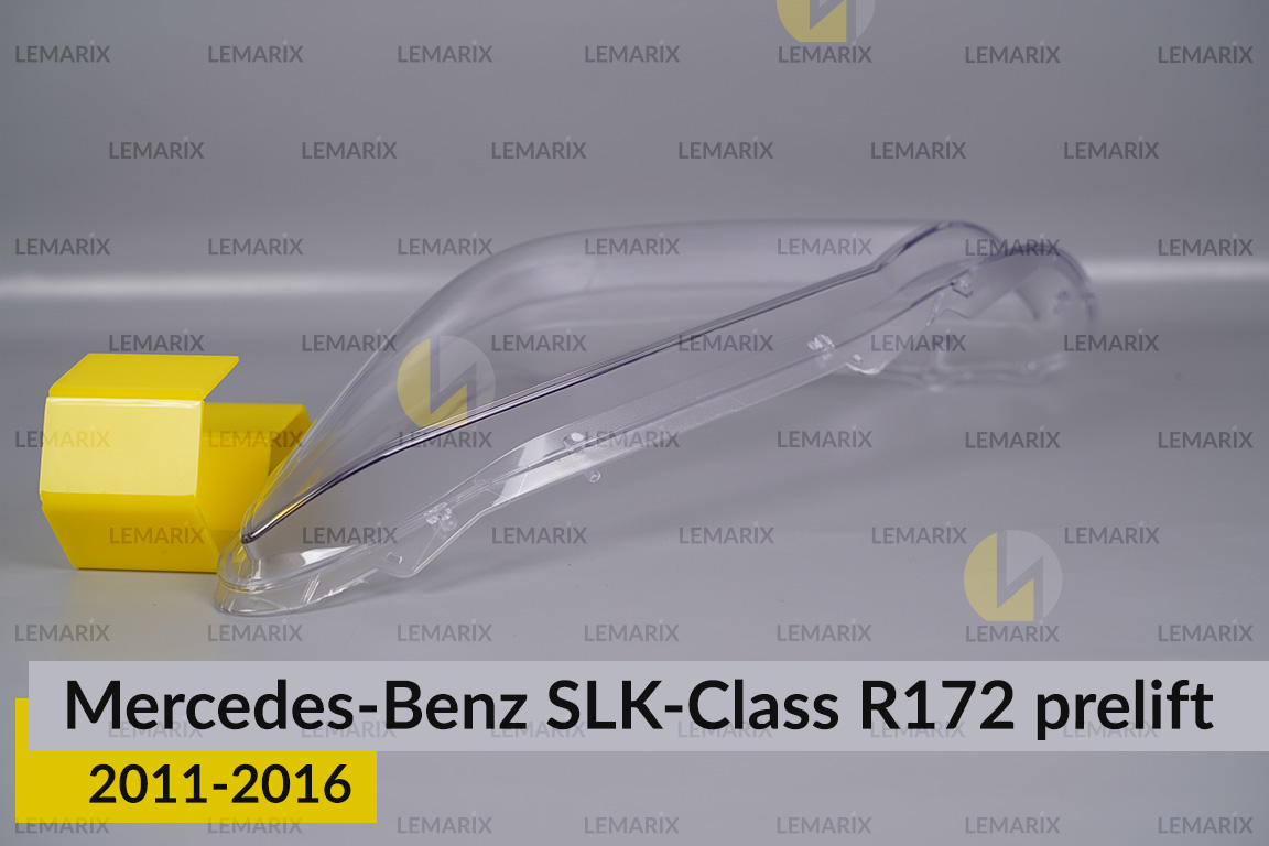 Скло фари Mercedes-Benz SLK-Class R172 (2011-2016) дорест ліве
