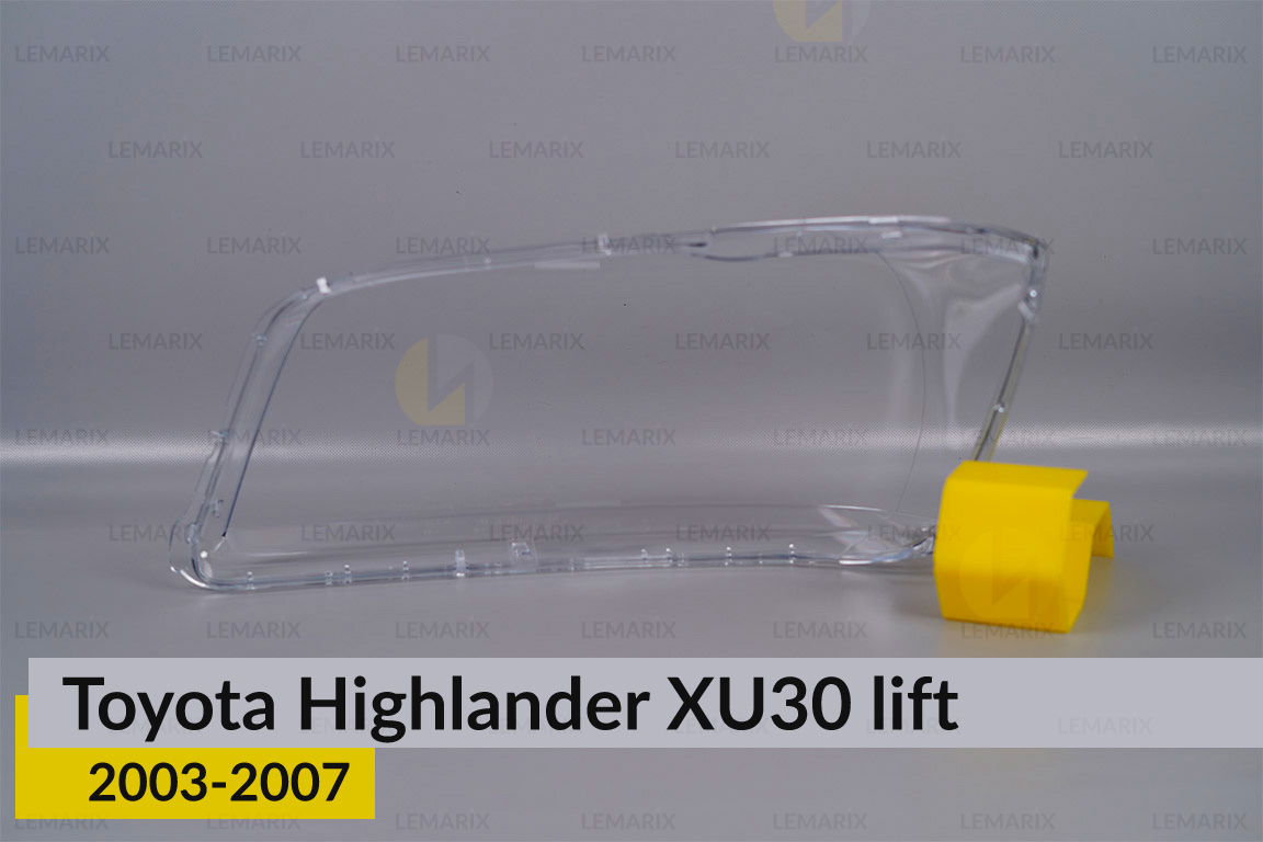 Скло фари Toyota Highlander XU30 (2003-2007) рест праве