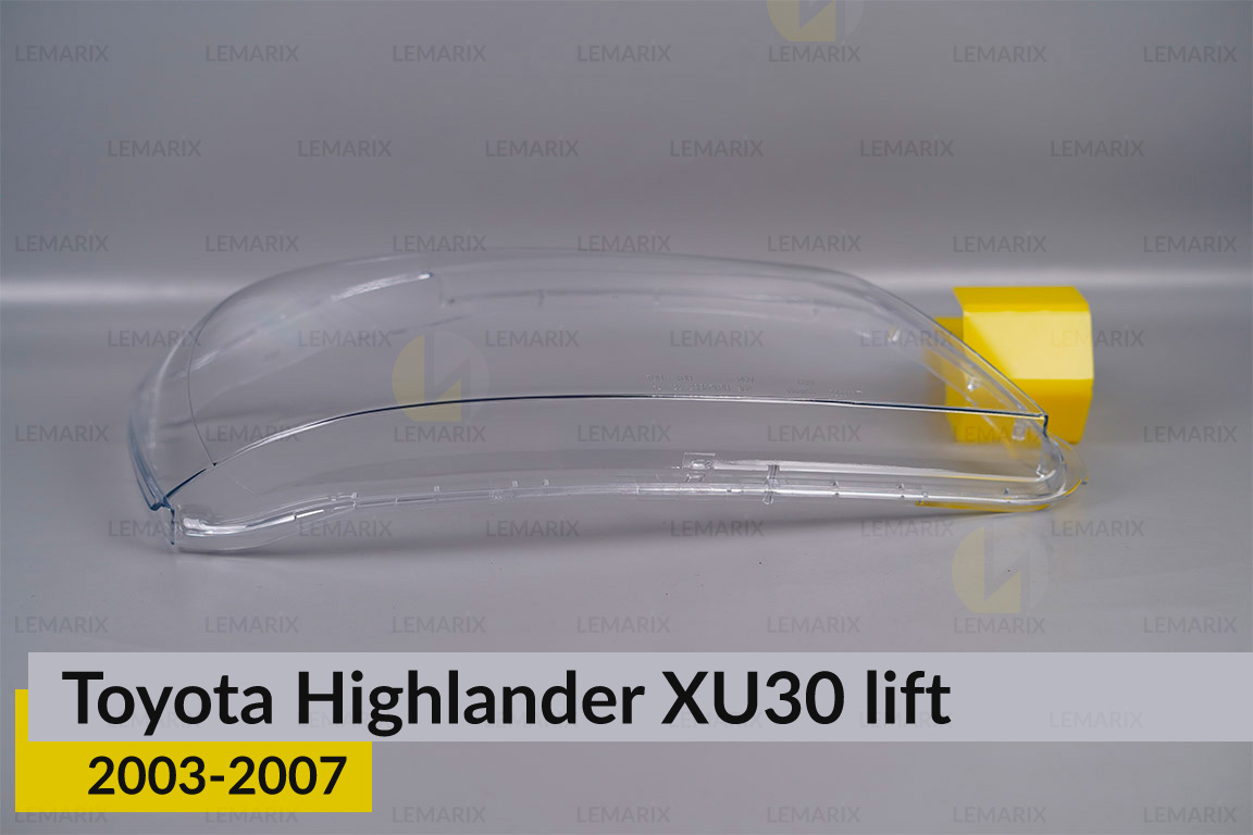 Скло фари Toyota Highlander XU30 (2003-2007) рест праве