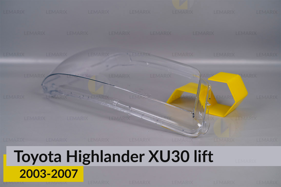 Скло фари Toyota Highlander XU30 (2003-2007) рест праве