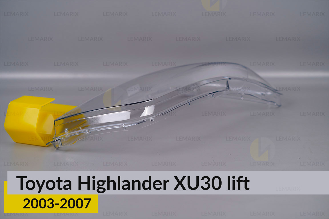 Скло фари Toyota Highlander XU30 (2003-2007) рест праве