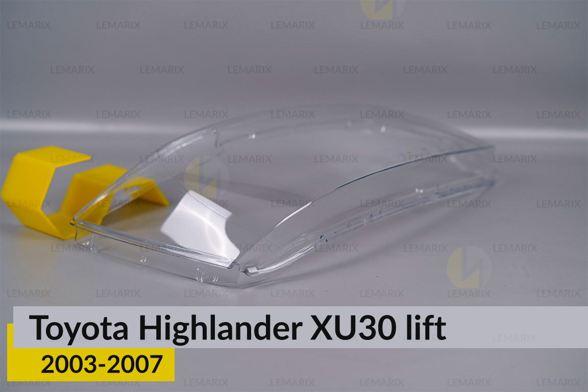 Скло фари Toyota Highlander XU30 (2003-2007) рест праве