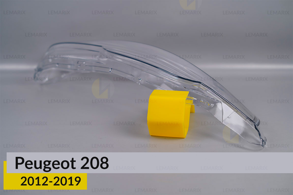 Стекло фары Peugeot 208 (2012-2019) правое