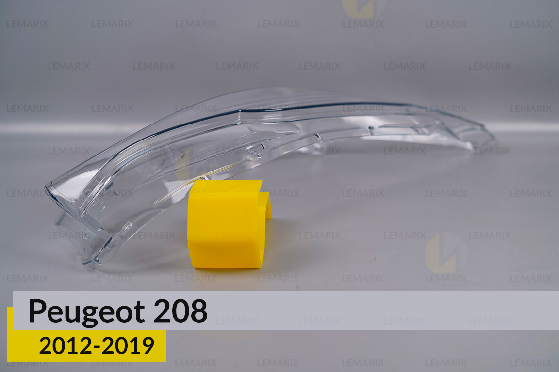 Стекло фары Peugeot 208 (2012-2019) правое