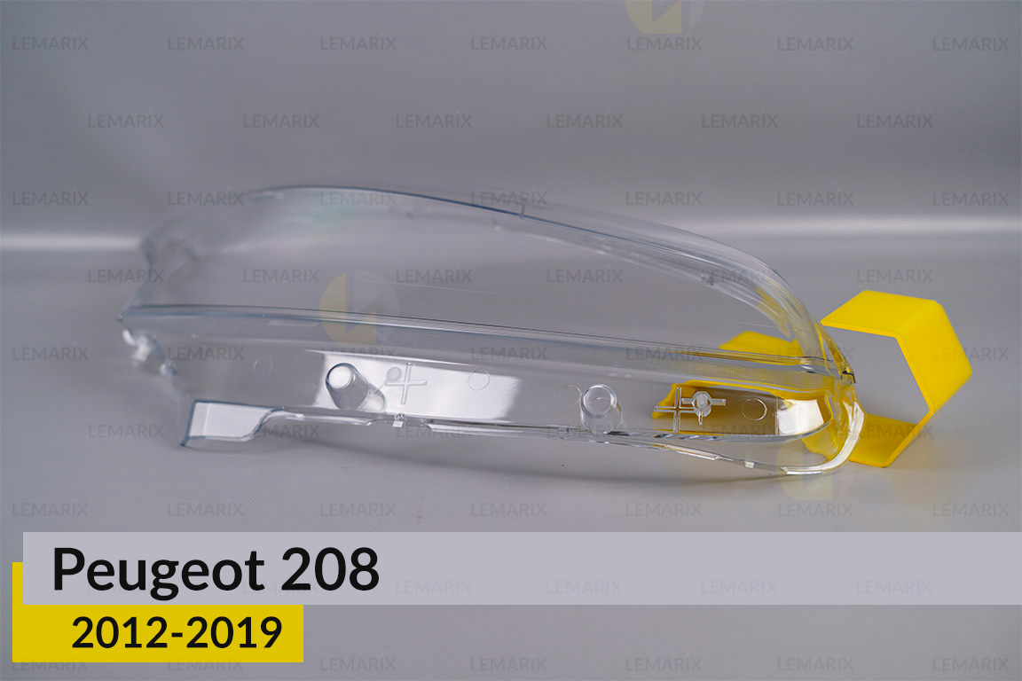 Стекло фары Peugeot 208 (2012-2019) правое