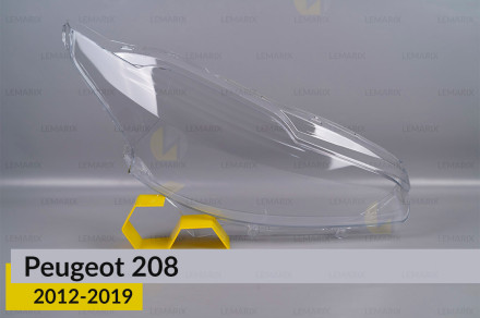 Скло фари Peugeot 208 (2012-2019) праве