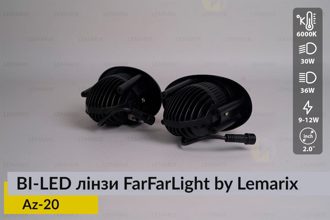 Протитуманні BI-LED лінзи FarFarLight by Lemarix серії Azul – Az20