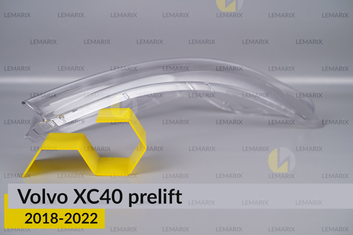 Скло фари Volvo XC40 (2018-2022) дорест праве