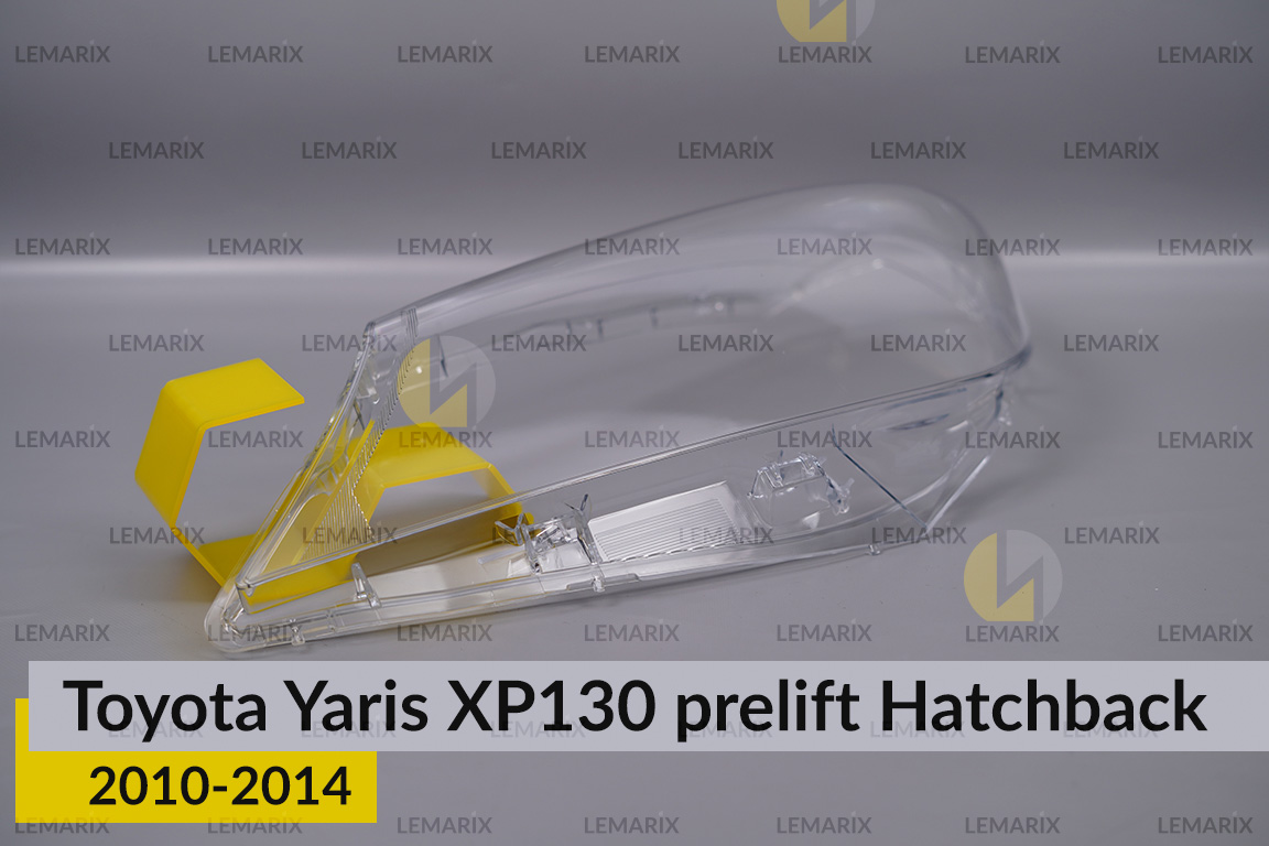 Скло фари Toyota Yaris XP130 Hatchback (2010-2014) дорест ліве