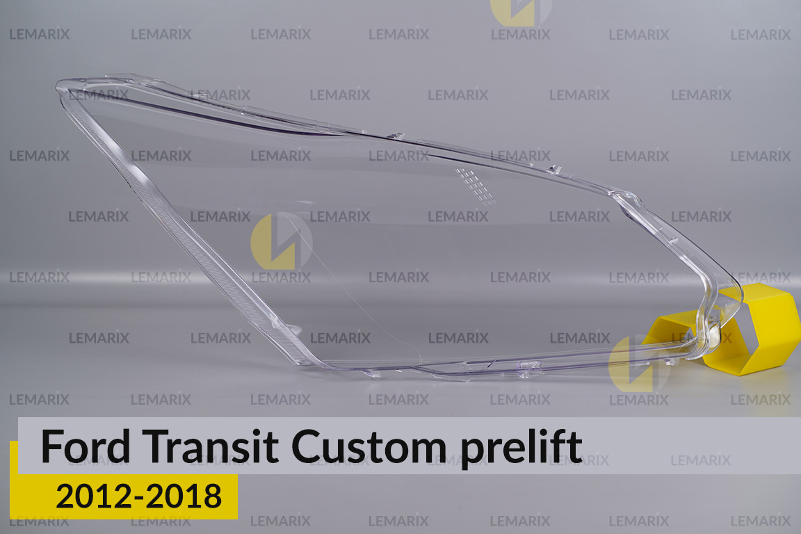 Скло фари Ford Transit Custom (2012-2018) дорест ліве