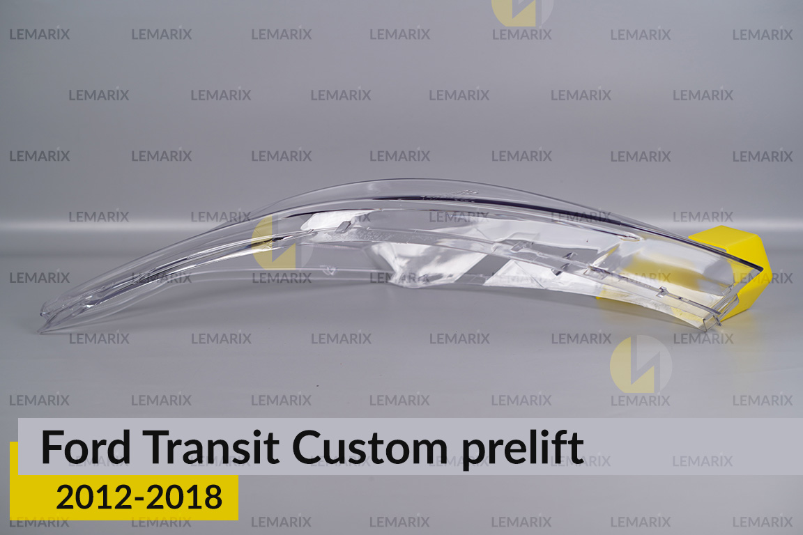 Скло фари Ford Transit Custom (2012-2018) дорест ліве