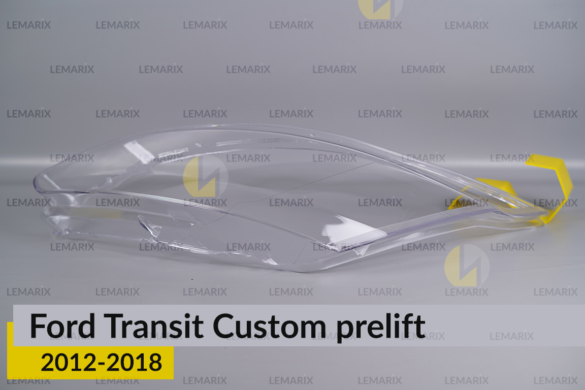 Скло фари Ford Transit Custom (2012-2018) дорест ліве