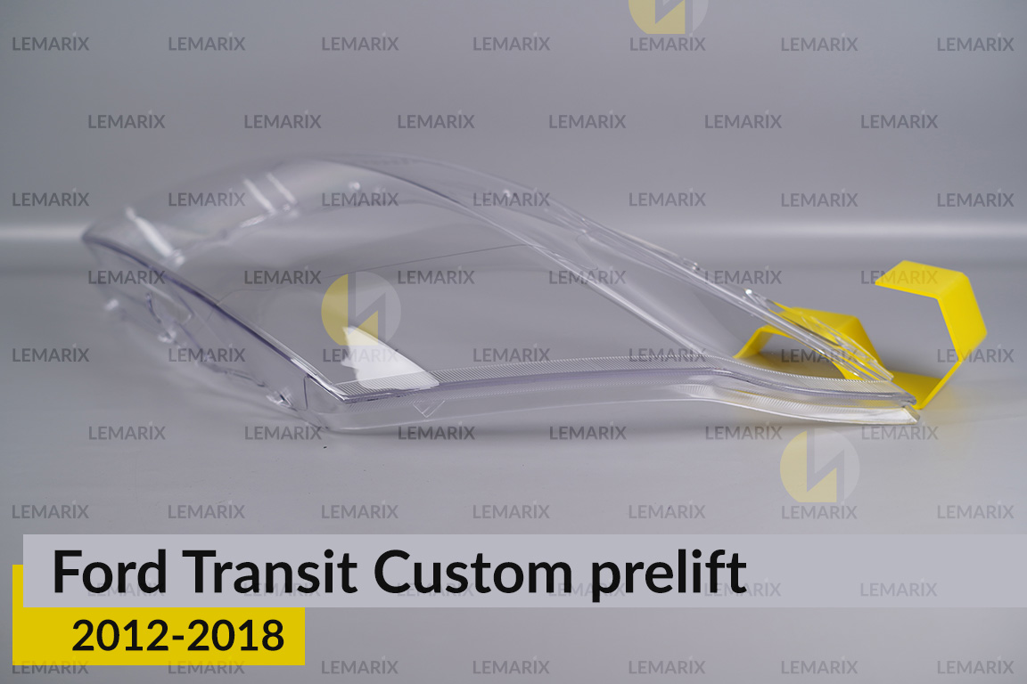 Скло фари Ford Transit Custom (2012-2018) дорест ліве