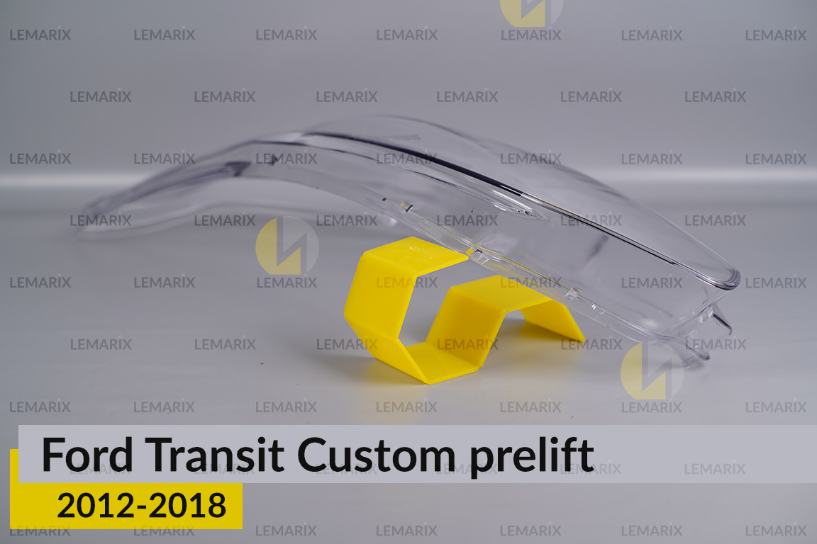 Скло фари Ford Transit Custom (2012-2018) дорест ліве