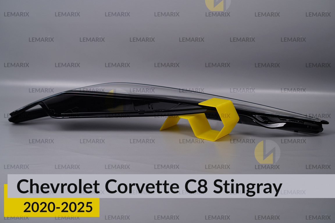 Скло фари Chevrolet Corvette C8 Stingray (2020-2026) ліве