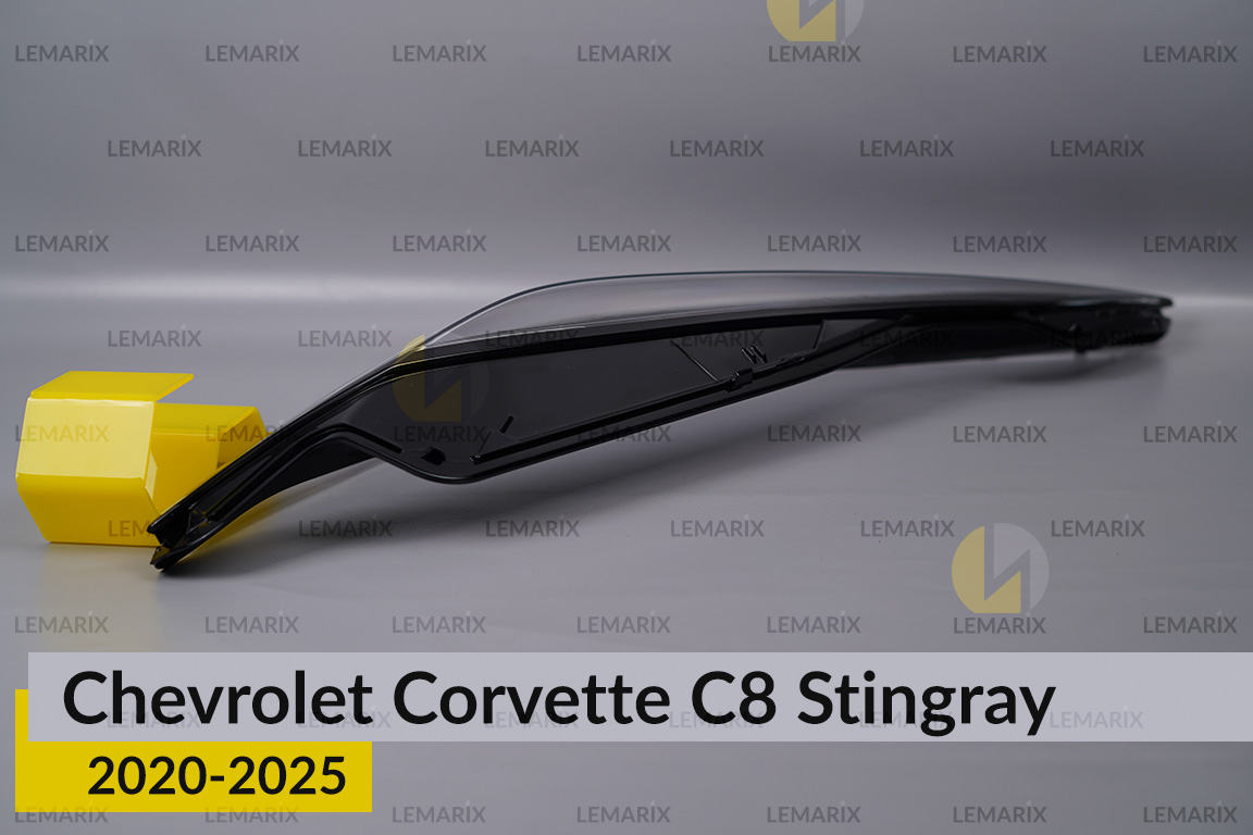 Скло фари Chevrolet Corvette C8 Stingray (2020-2026) ліве
