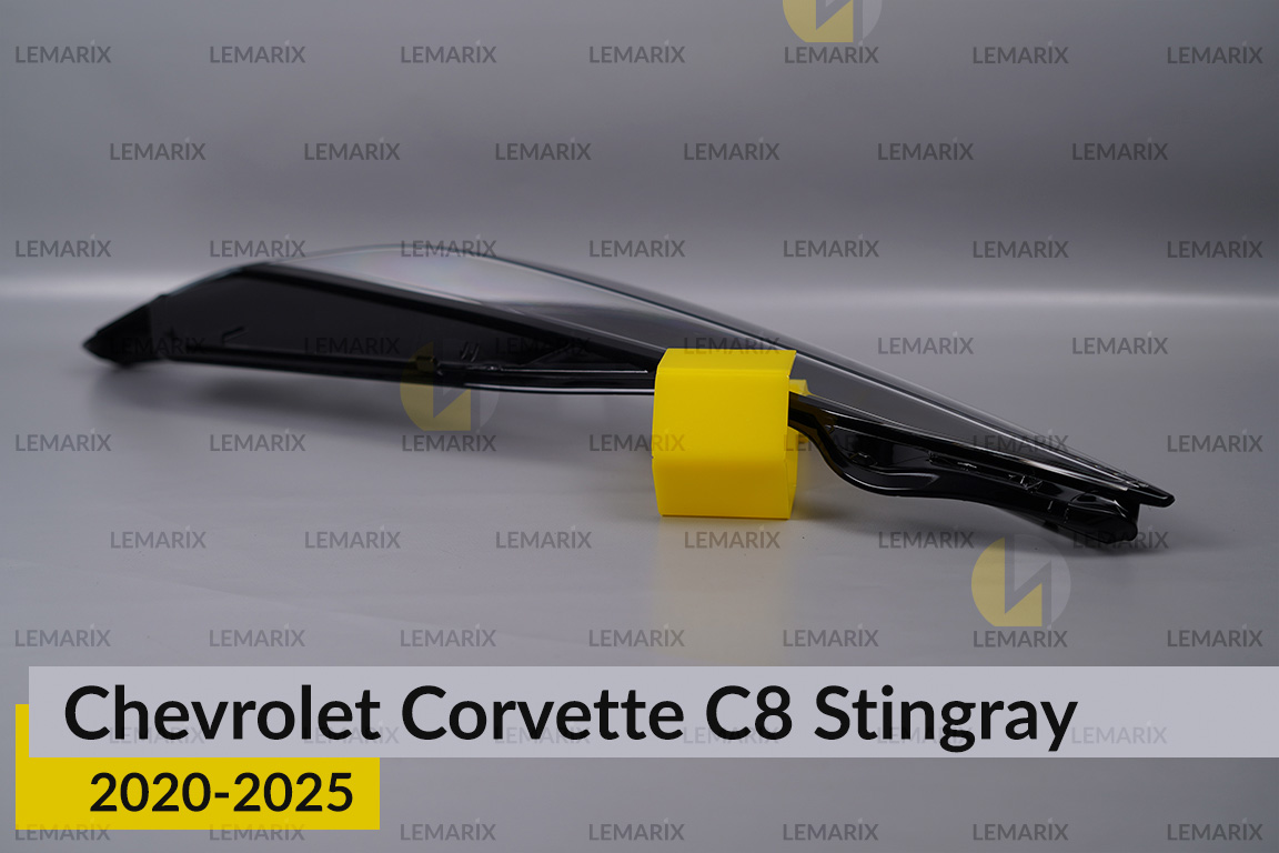 Скло фари Chevrolet Corvette C8 Stingray (2020-2026) ліве