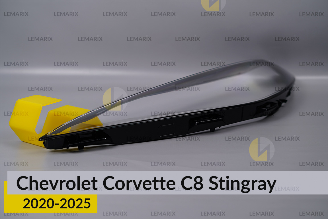 Скло фари Chevrolet Corvette C8 Stingray (2020-2026) ліве