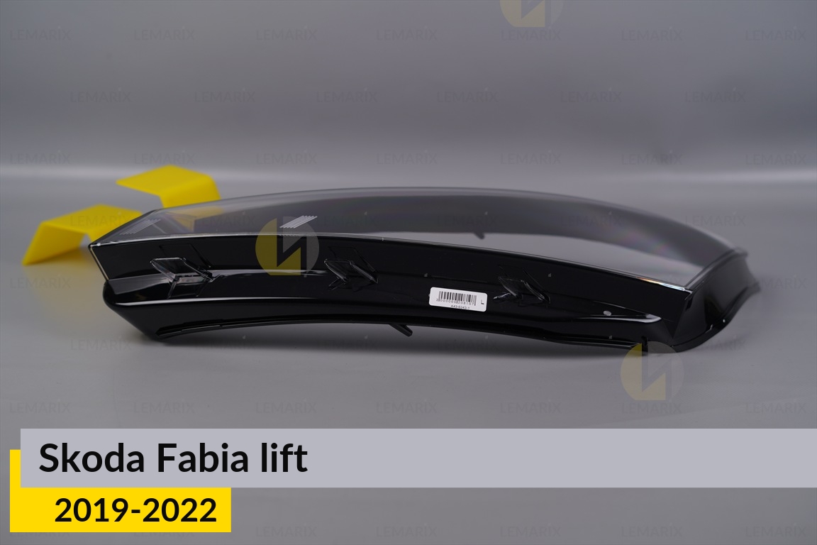 Скло фари Skoda Fabia (2019-2022) рест ліве