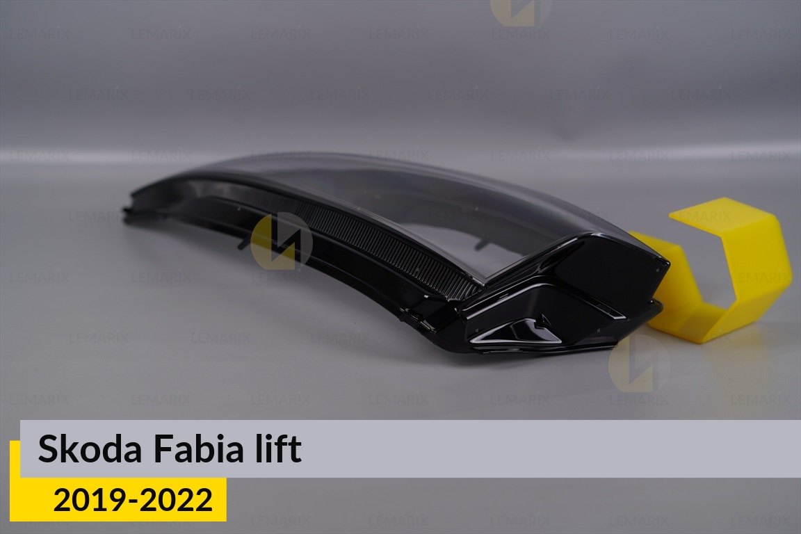 Скло фари Skoda Fabia (2019-2022) рест ліве