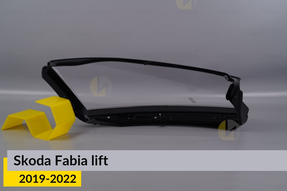 Скло фари Skoda Fabia (2019-2022) рест ліве