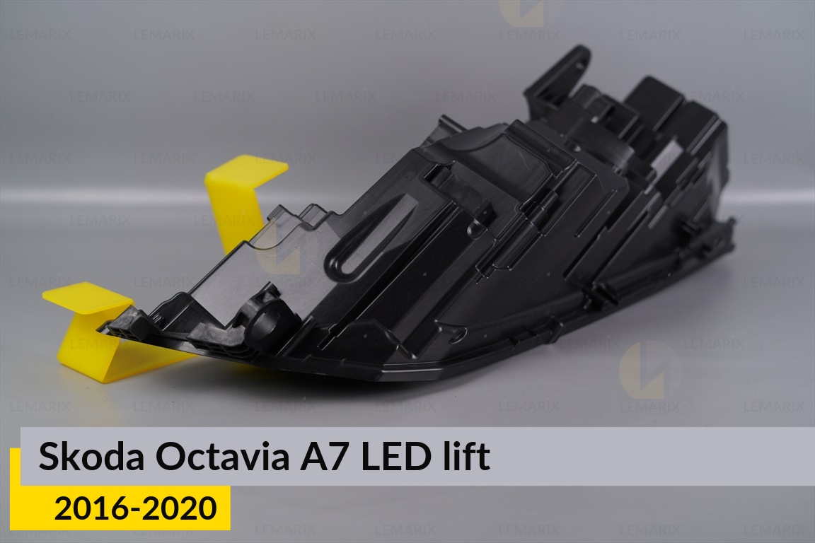 Корпус фары Skoda Octavia A7 LED (2016-2020) рест левый