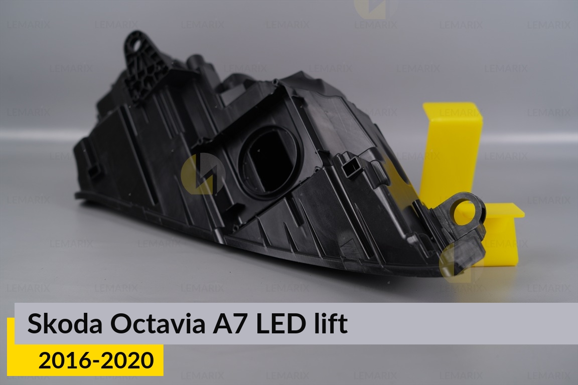 Корпус фары Skoda Octavia A7 LED (2016-2020) рест левый