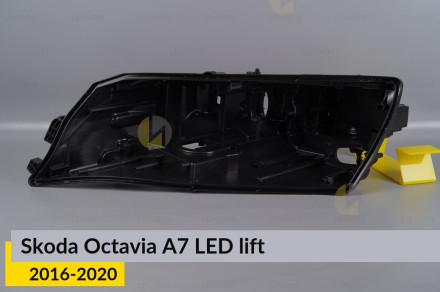 Корпус фары Skoda Octavia A7 LED (2016-2020) рест левый