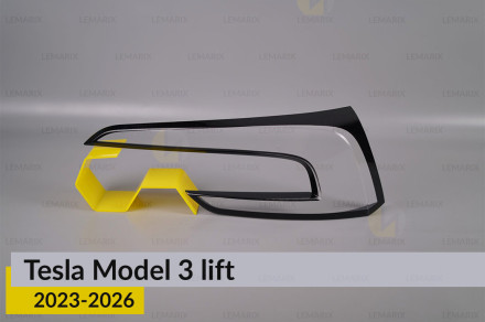 Скло заднього ліхтаря внутрішнє в кришці багажника Tesla Model 3 (2023-2026) рест праве