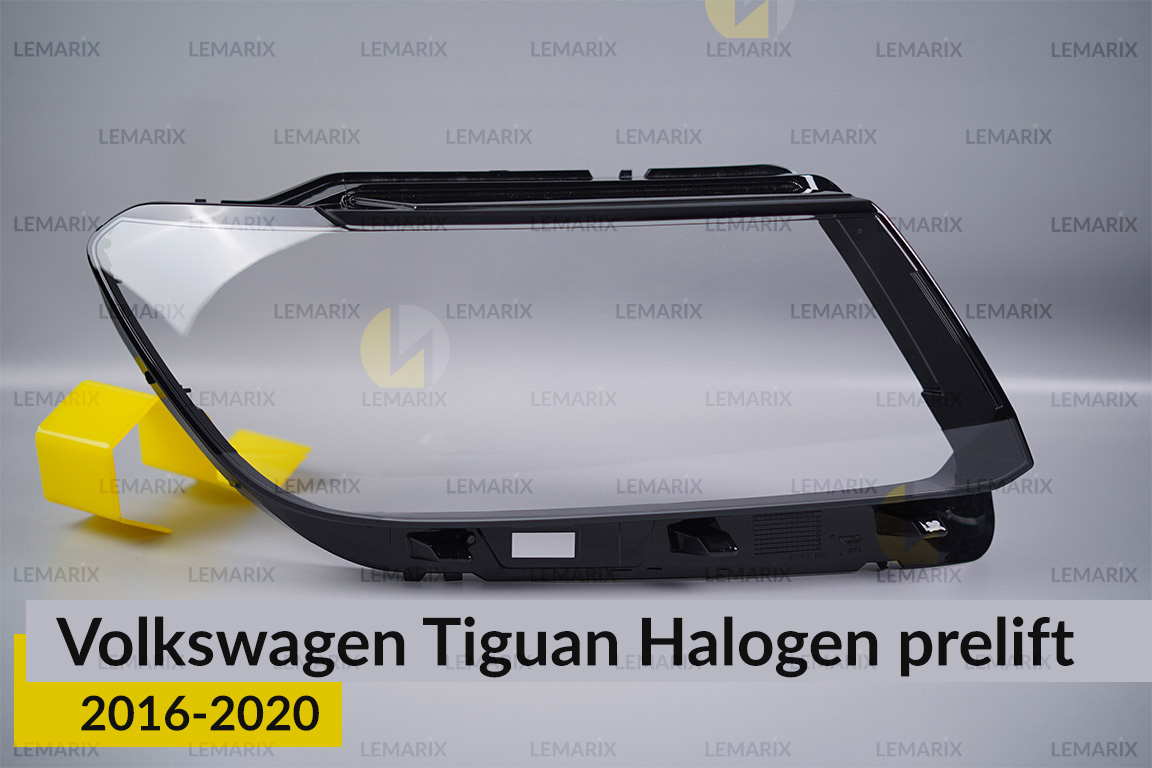 Скло фари VW Volkswagen Tiguan Halogen (2016-2020) дорест праве