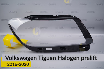 Скло фари VW Volkswagen Tiguan Halogen (2016-2020) дорест праве