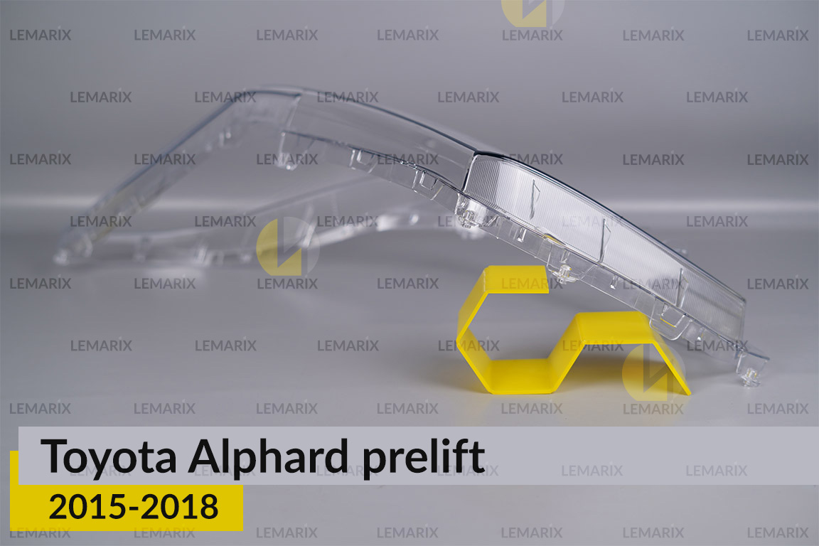 Скло фари Toyota Alphard (2015-2018) дорест ліве