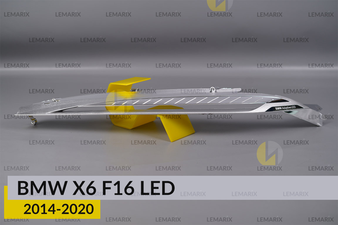 Хромована декоративна маска верхня BMW X6 F16 LED (2014-2020) ліва