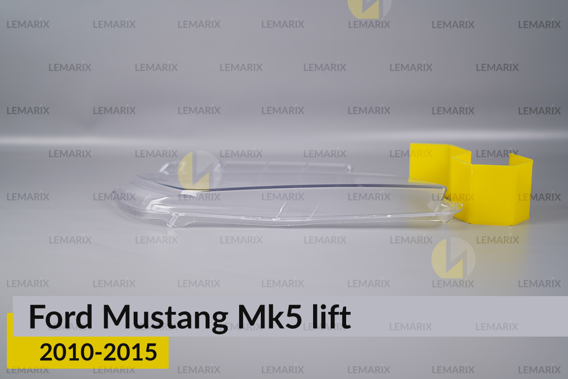 Скло фари Ford Mustang Mk5 (2010-2015) рест ліве