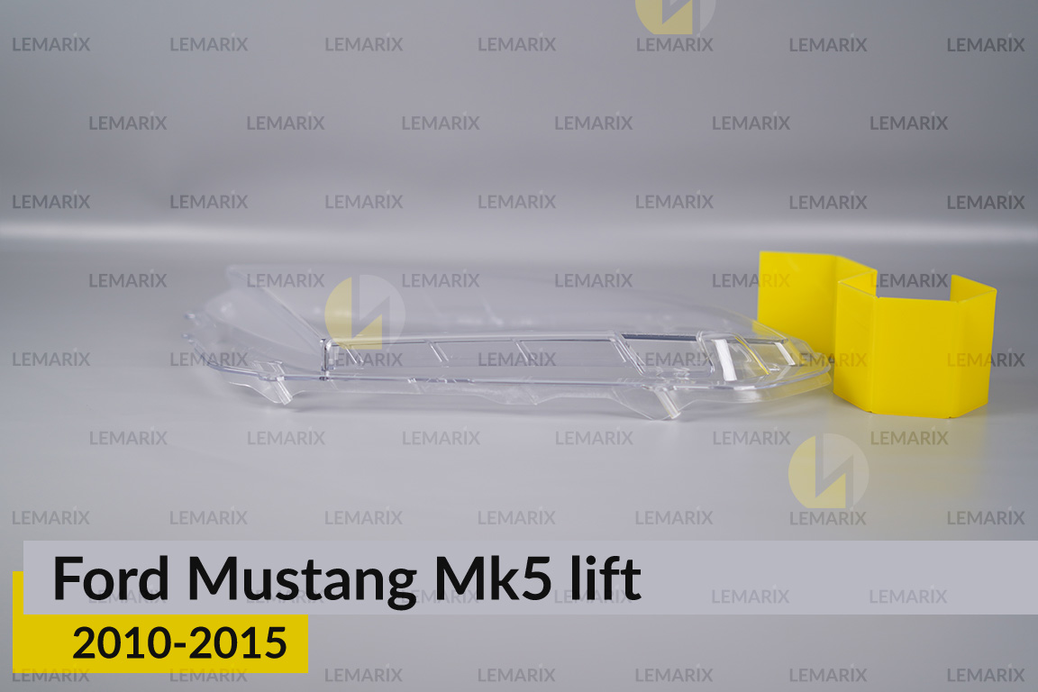 Скло фари Ford Mustang Mk5 (2010-2015) рест ліве