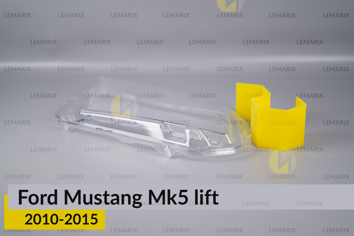 Скло фари Ford Mustang Mk5 (2010-2015) рест ліве