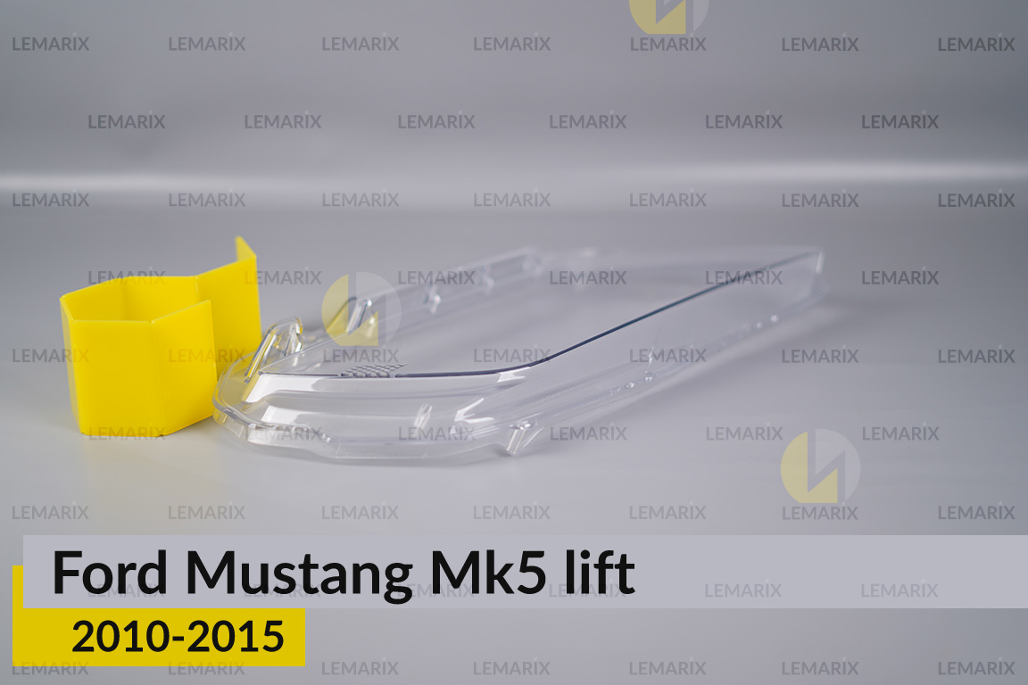 Скло фари Ford Mustang Mk5 (2010-2015) рест ліве