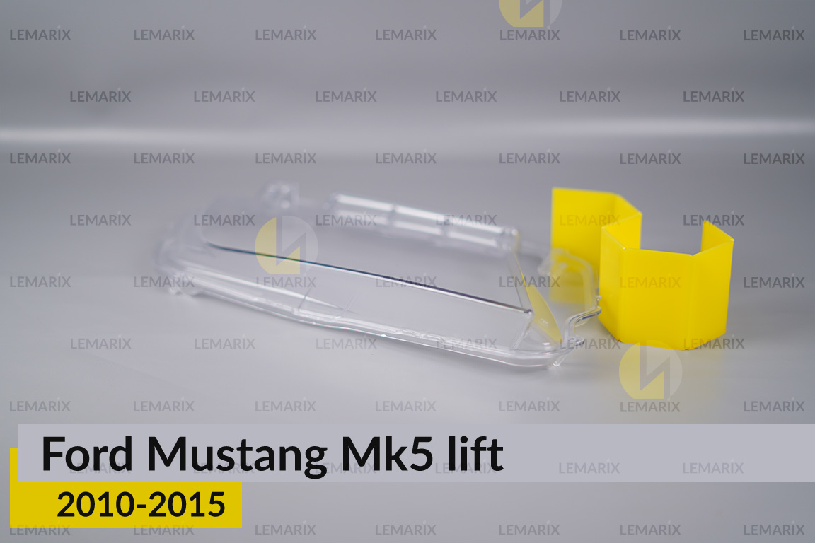 Скло фари Ford Mustang Mk5 (2010-2015) рест ліве