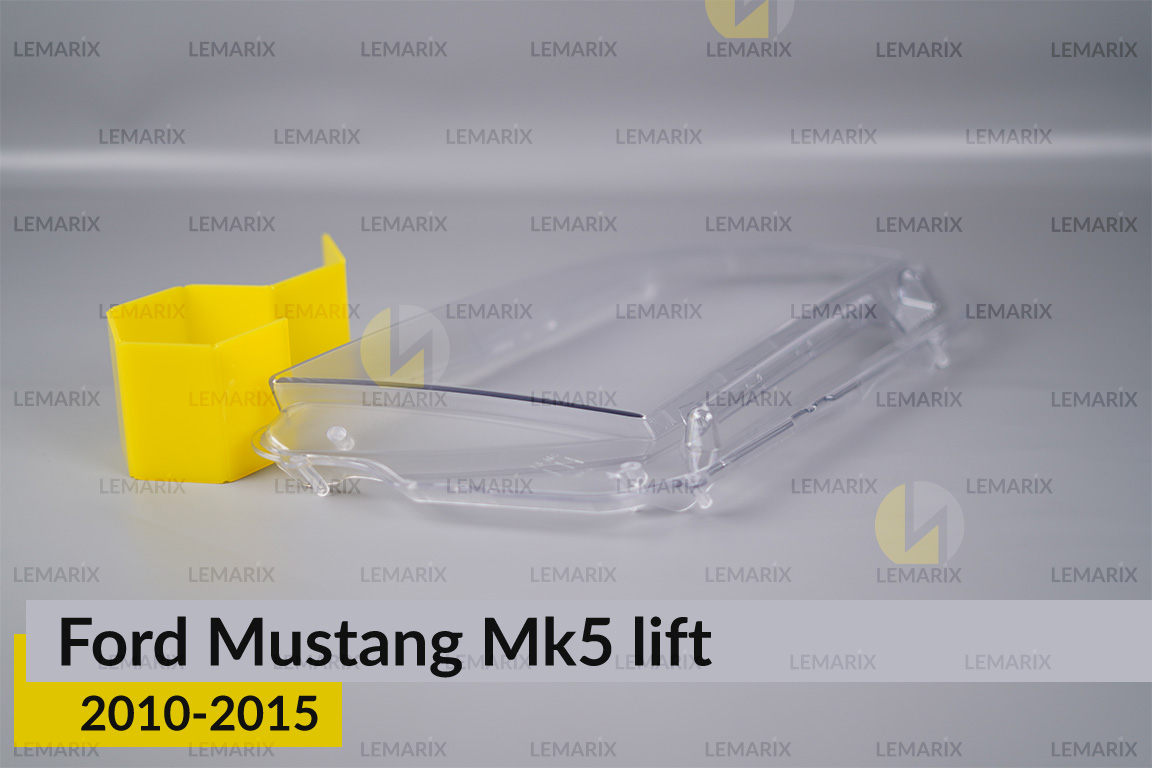 Скло фари Ford Mustang Mk5 (2010-2015) рест ліве