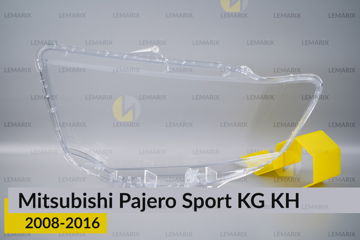 Скло фари Mitsubishi Pajero Sport KG KH (2008-2016) праве