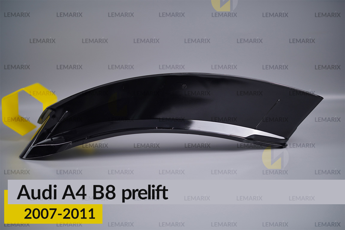 Скло фари Audi A4 B8 (2007-2011) дорест праве