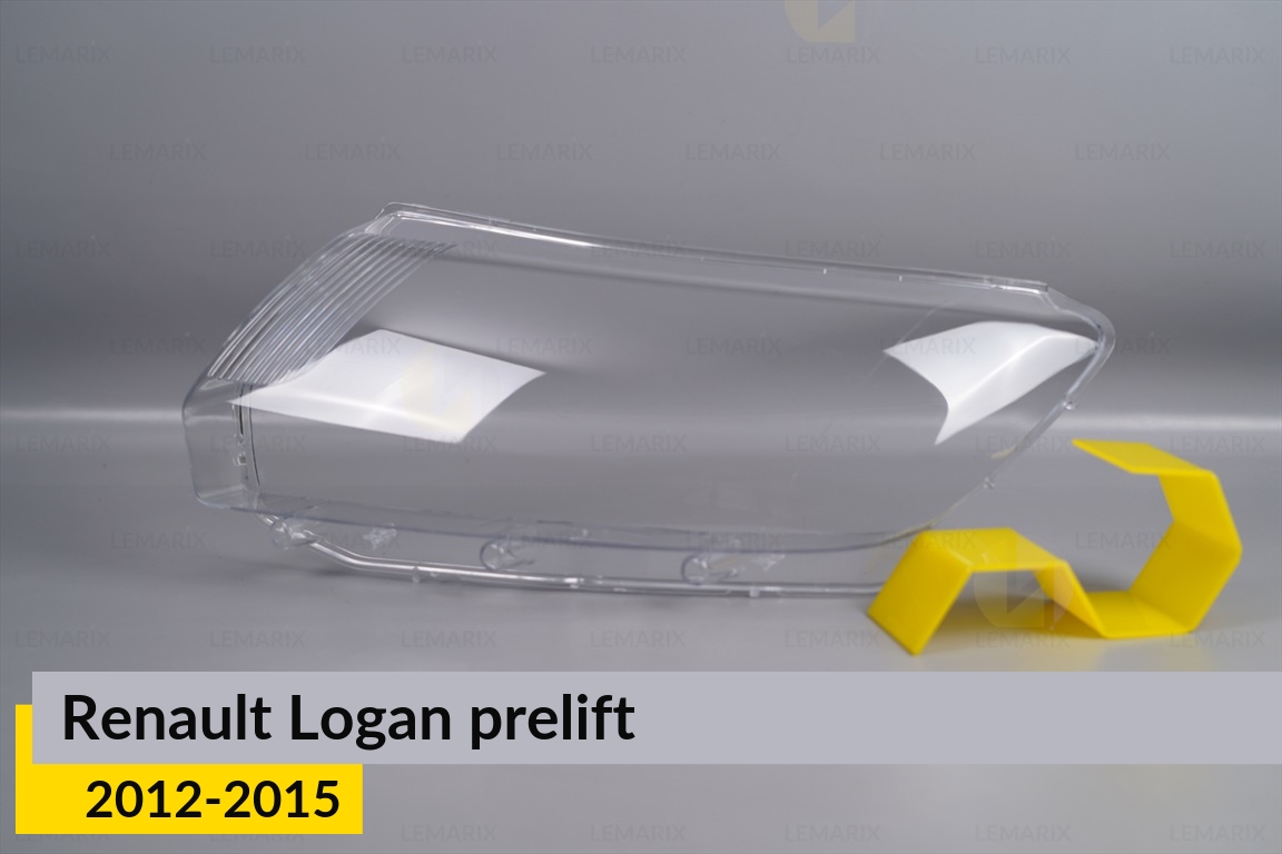 Стекло фары Renault Logan (2012-2015) дорест левое